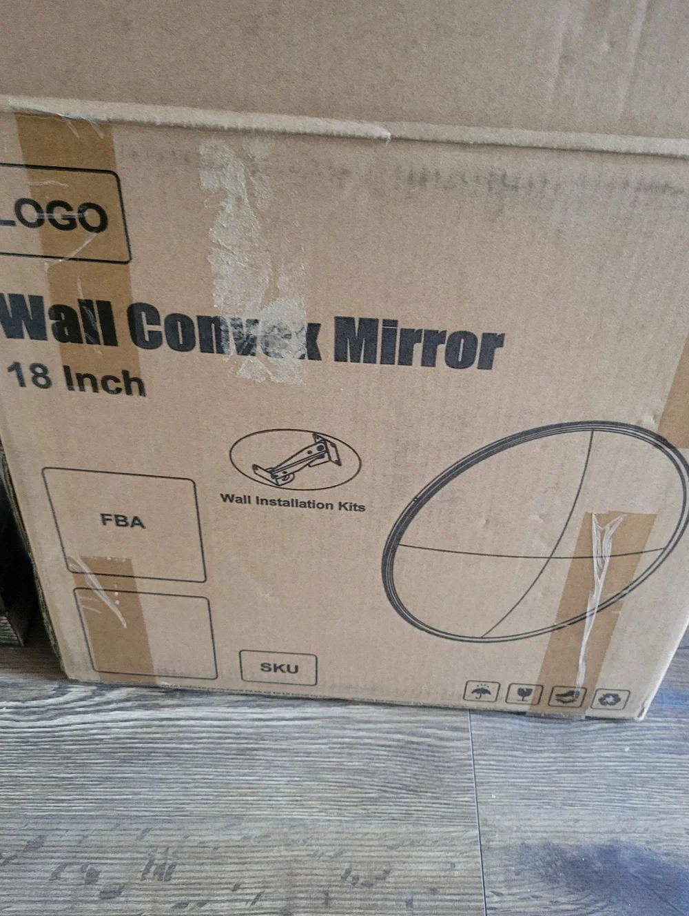 Wall Convex Curved Mirror DH-CM-45, Round Garage Mirror, Wall 18 Inches New